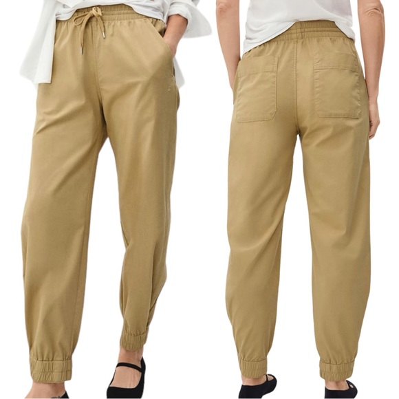 Everlane Pants - Everlane The Easy Jogger Pants Khaki Size Small Gold Oak *FLAW*